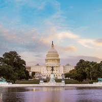 US Capitol evening
