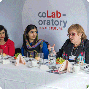 Seema Kumar, Malala, Margery Kraus