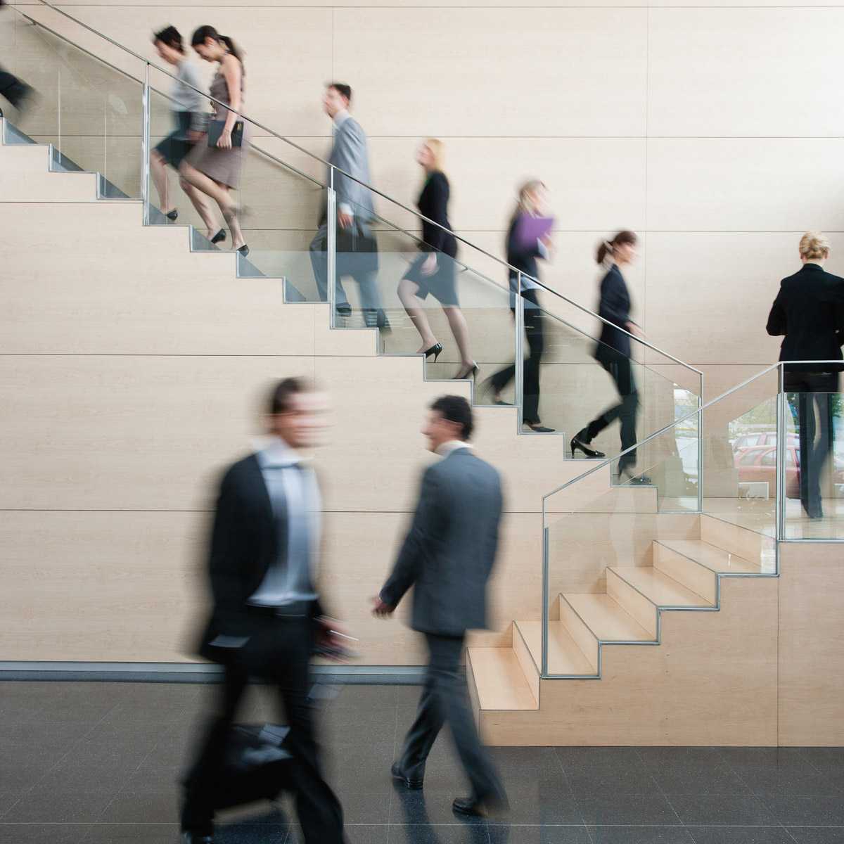 Business people walking