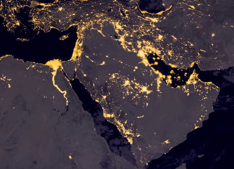 Middle East Region from Space