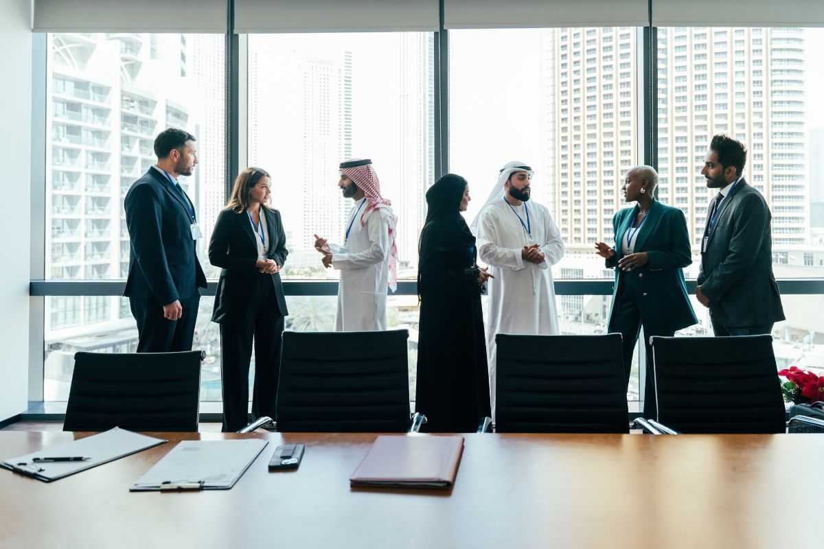 Corporate group discussion