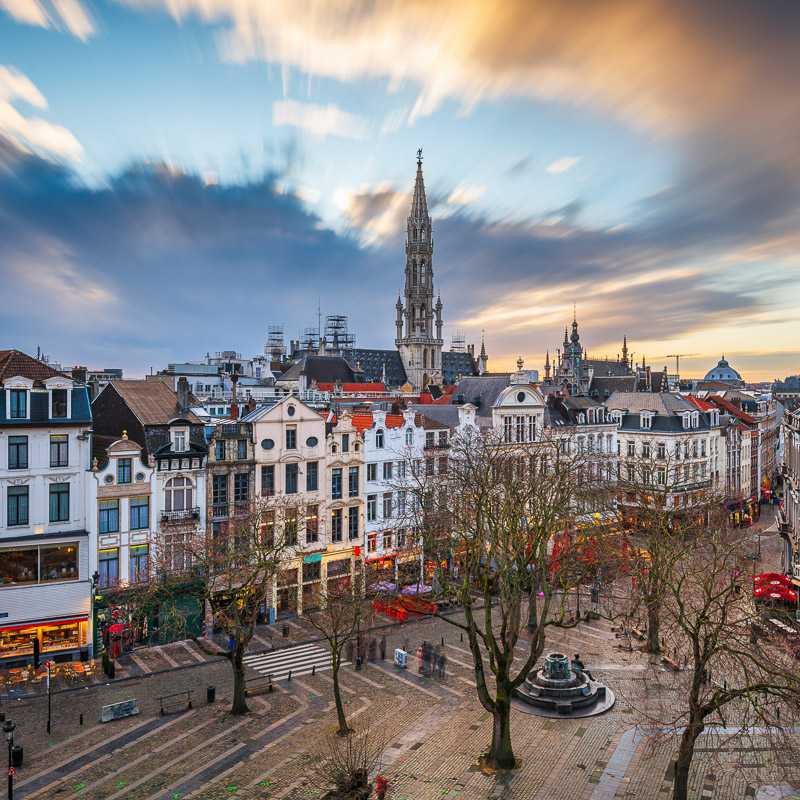 Plaza in Brussels, Belgium