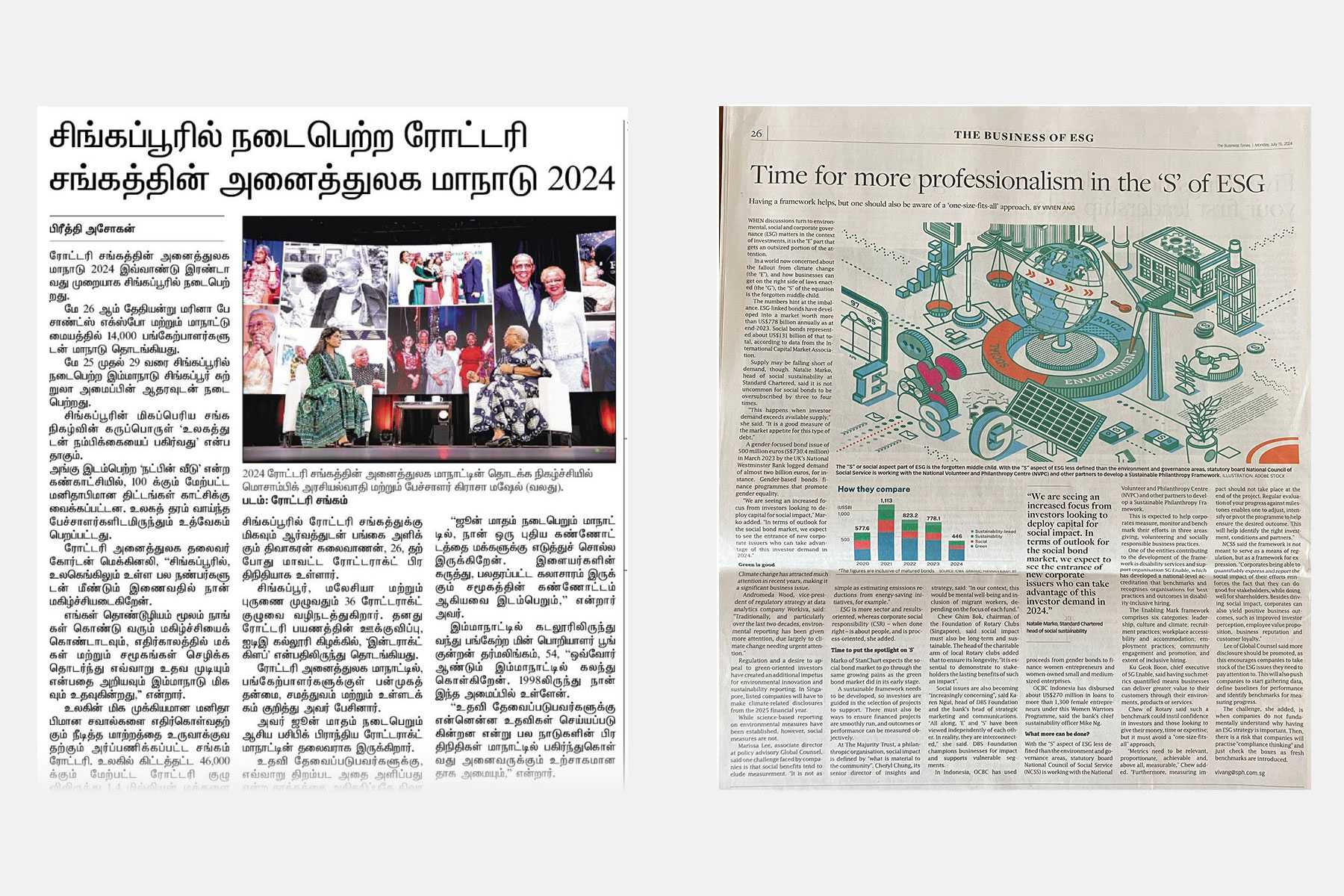 Media coverage of Rotary International Conference