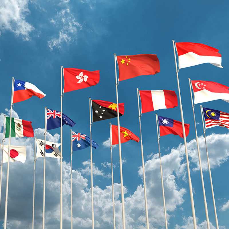 South East Asia Flags