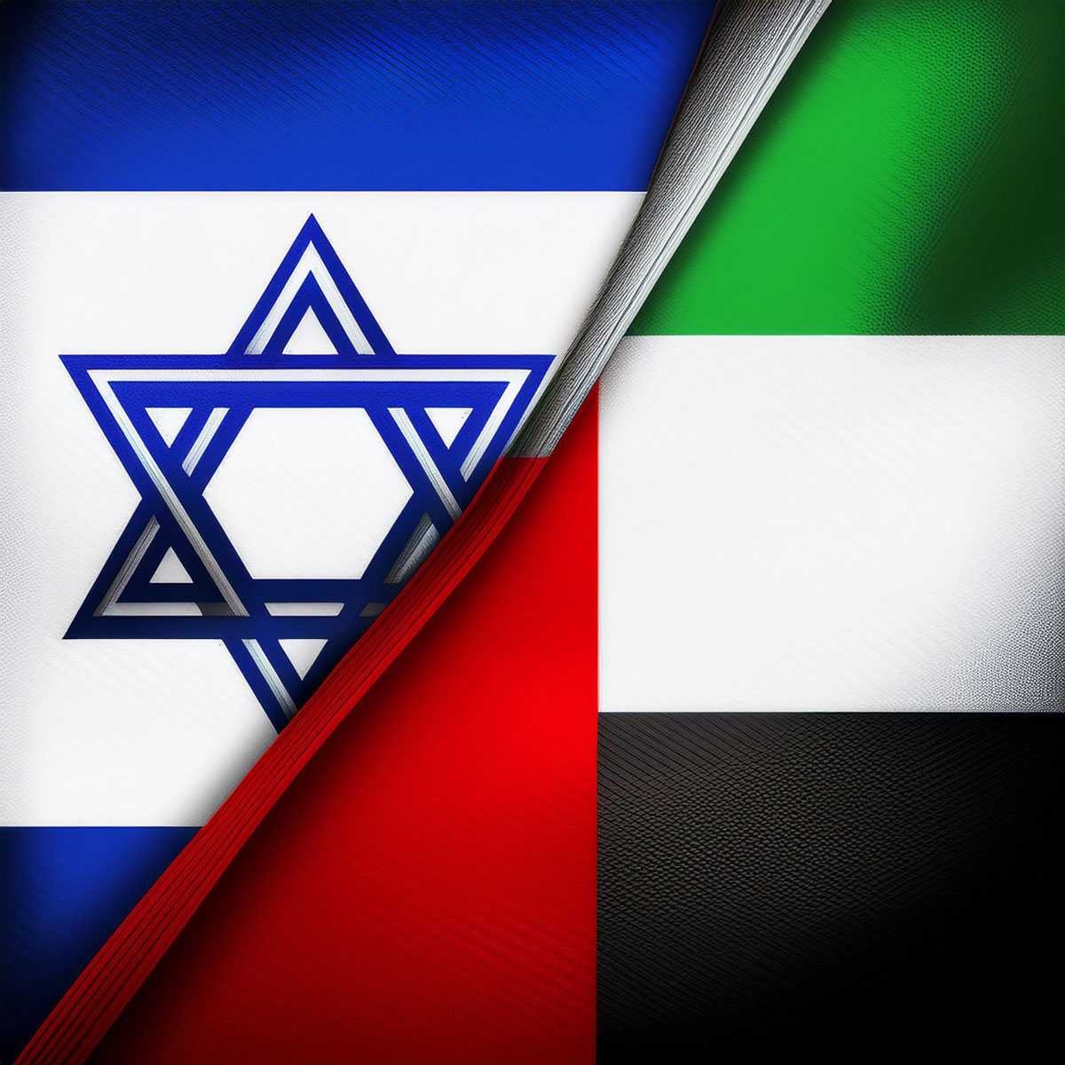 UAE and Israel flags