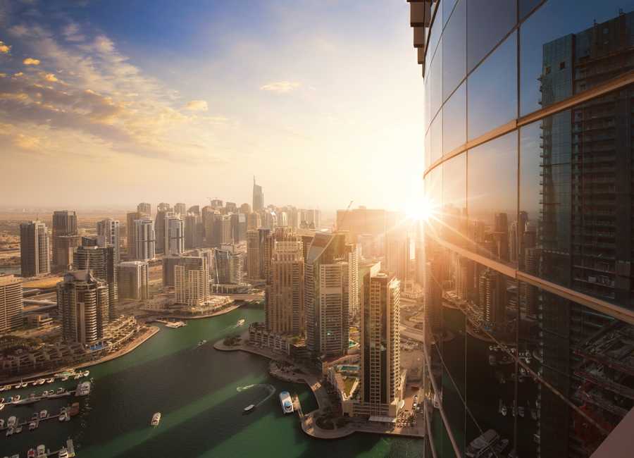 Dubai Marina at Sunset