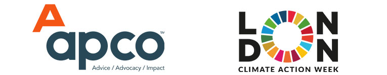 APCO and London Climate Action Week logos