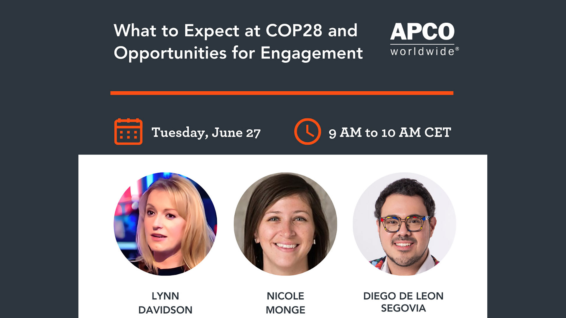 APCO Forum: What to Expect at COP28