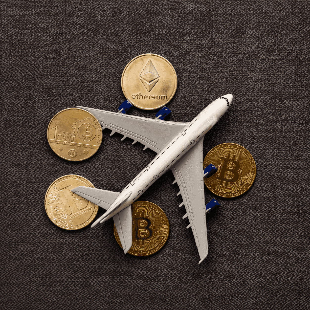plane and crypto