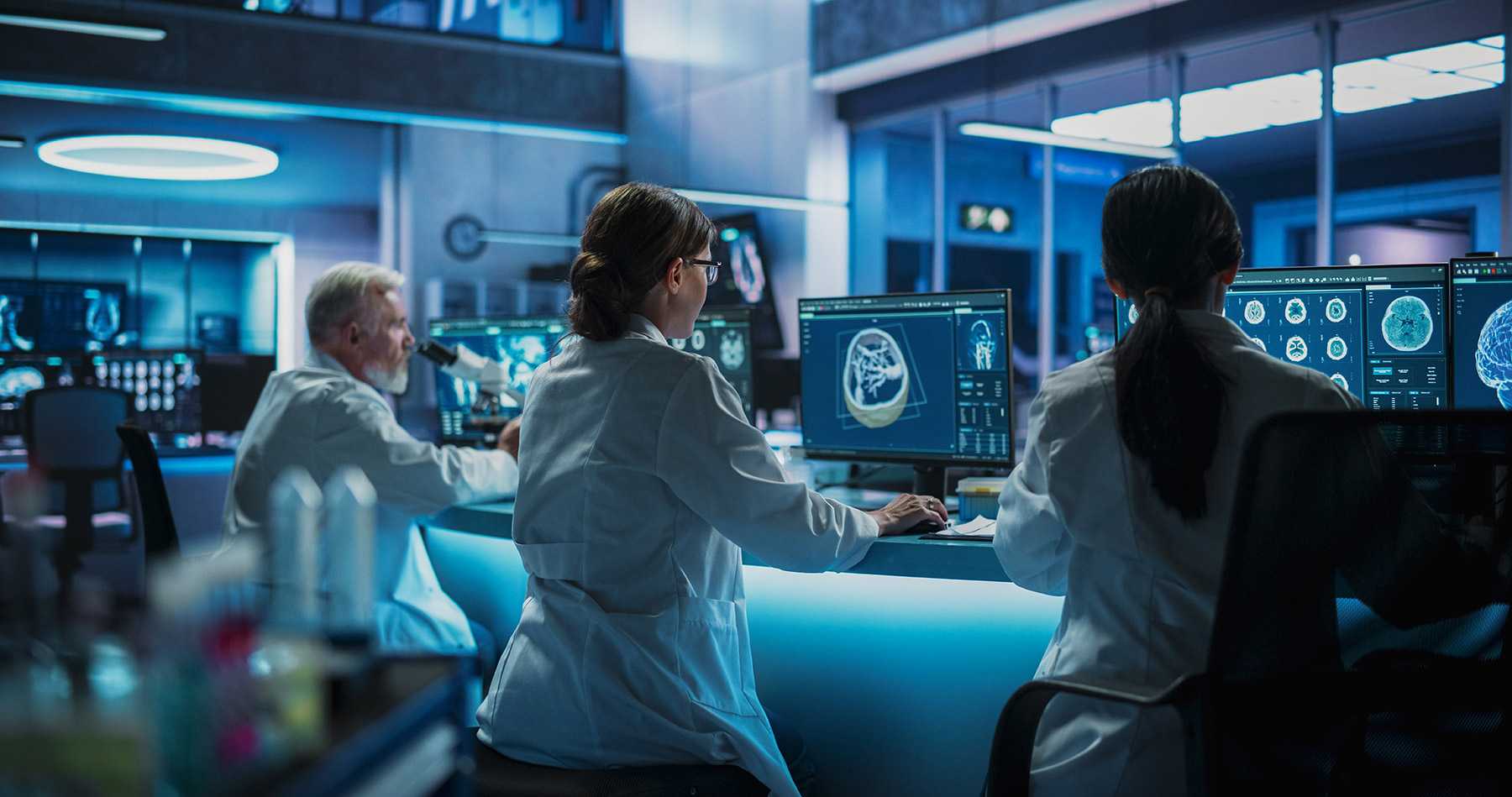 scientists in lab