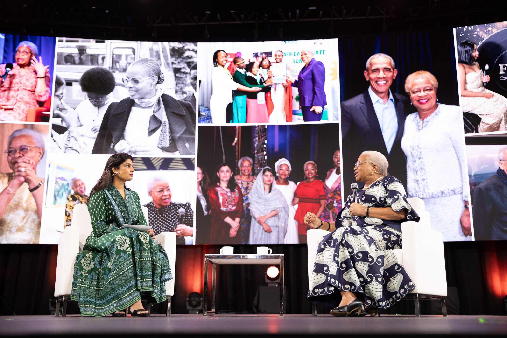 Fireside chat with Manisha Tank and Graça Machel at Rotary International conference