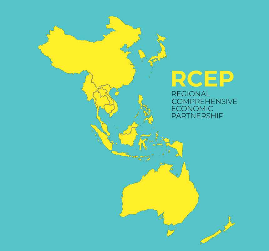 RCEP country map