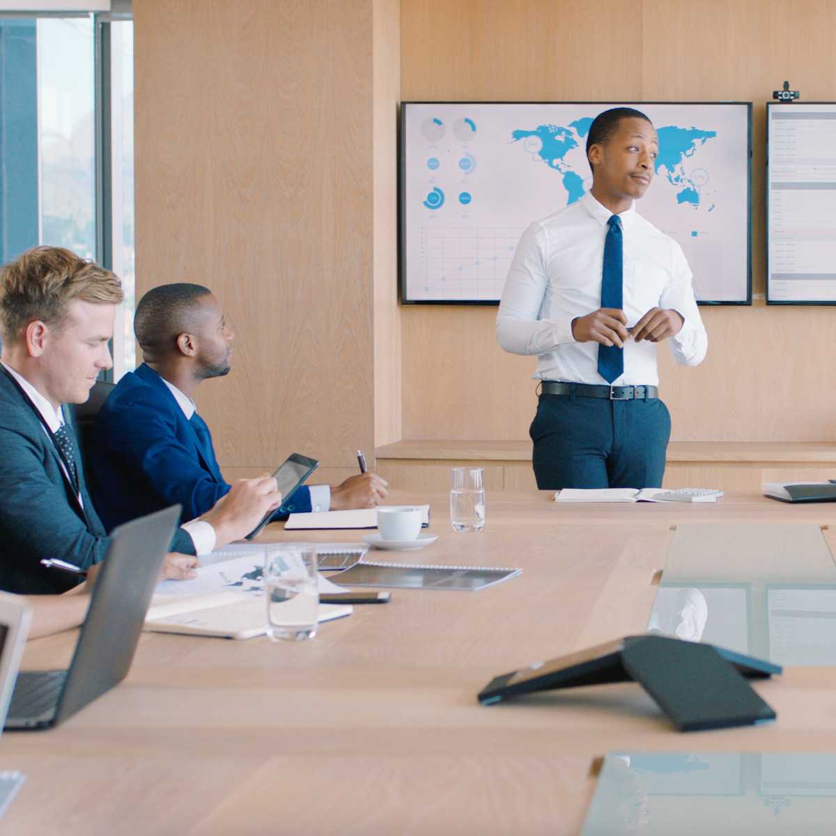 CEO leading a meeting