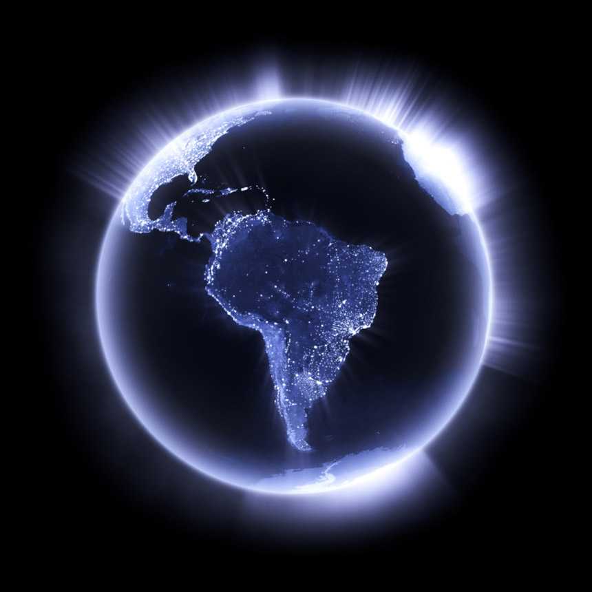 latin america from space