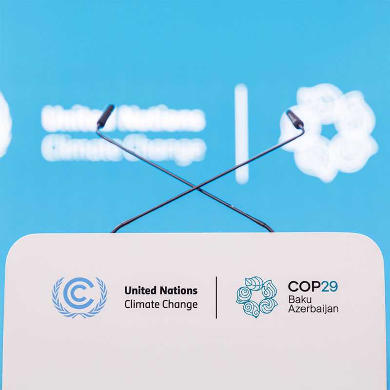 COP 29 Podium